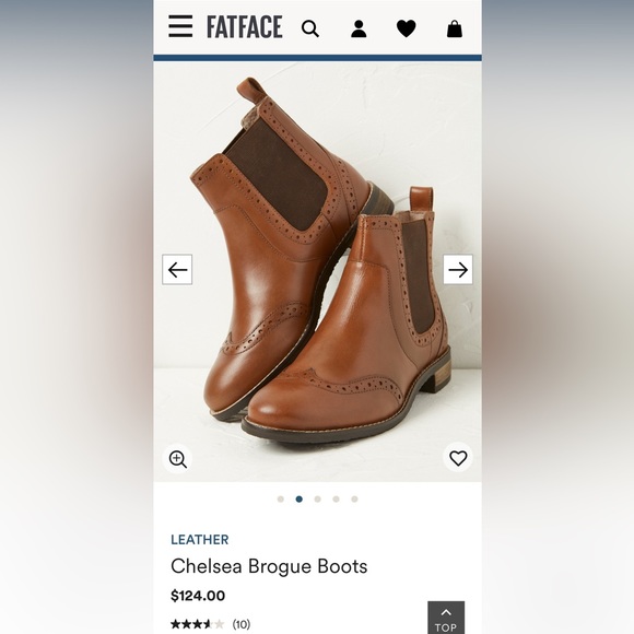 Fat Face Chelsea Brogue Boots. - Picture 10 of 10